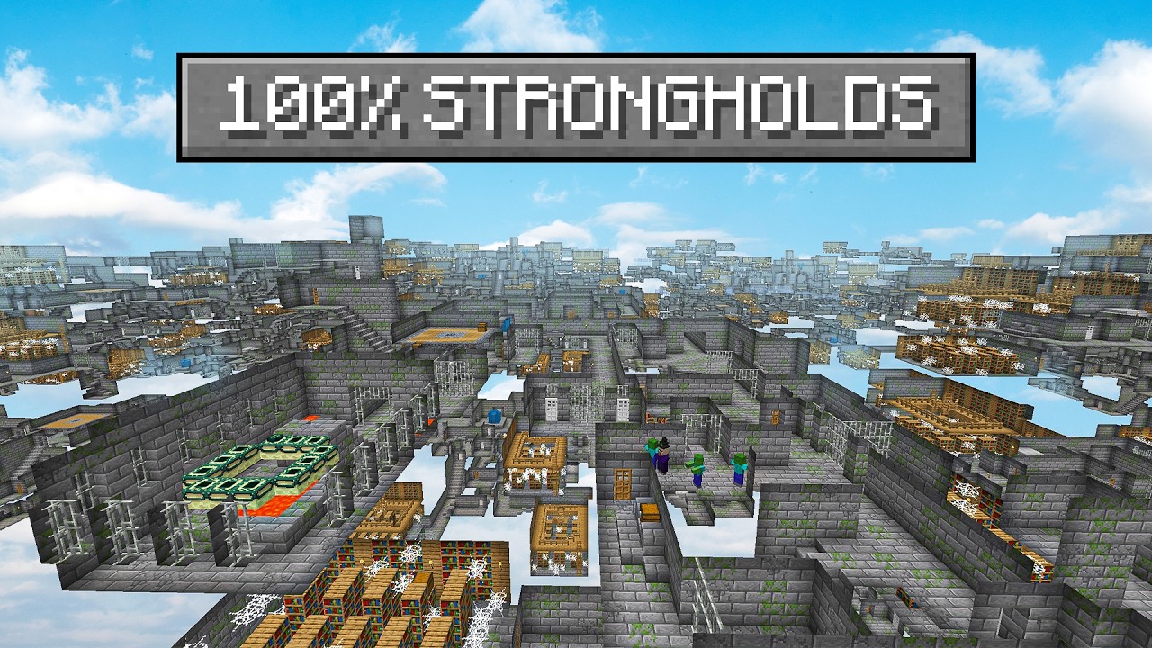 MINECRAFT WELT = 100% STRONGHOLDS (ULTRA HARDCORE)