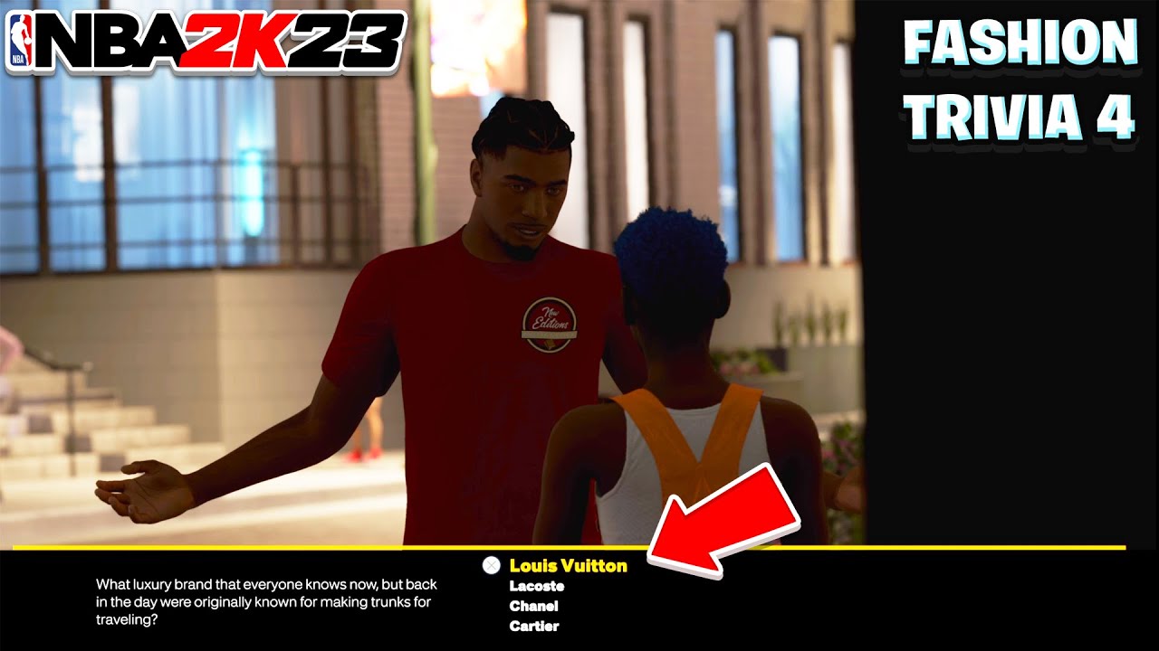 NBA 2K23 NEXTGEN Fashion Trivia 4 Answers Yolanda and Sabine YouTube