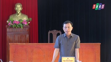 Đồng chí Bí thư Huyện uỷ làm việc với Đảng uỷ xã Sơn Hoá