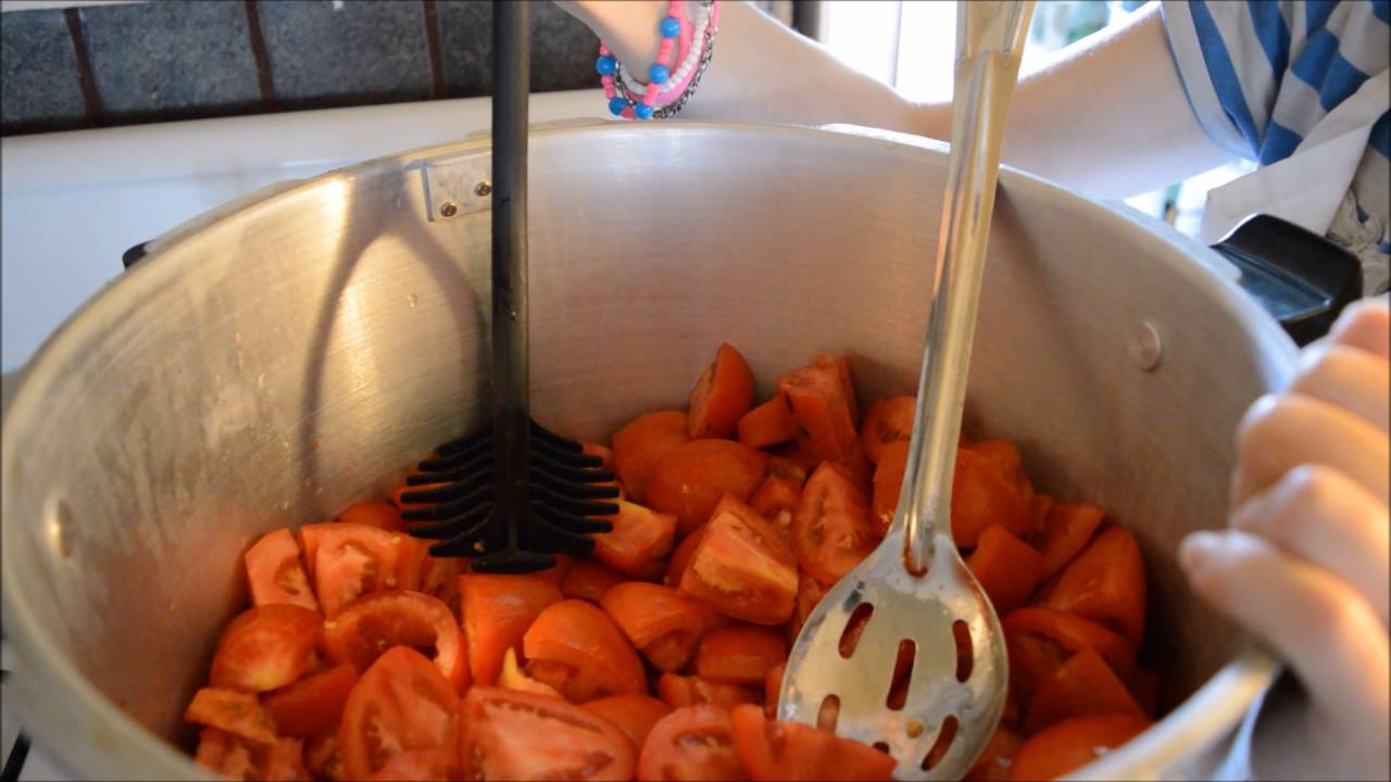 Canning crushed tomatoes YouTube