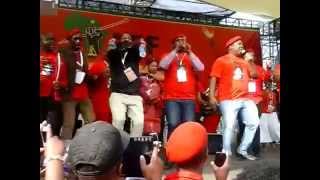 EFF Julius Malema leads revolutionary song