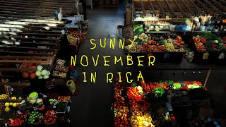 Travel vlog - Sunny November in Riga | Silent Vlog | Local Life, Architecture, Coffee