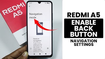 How to Change Back Button Settings in Redmi A5 - Navigation Gesture Setting
