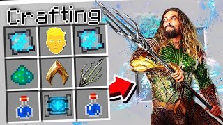 CRAFTING AQUAMAN IN MINECRAFT!