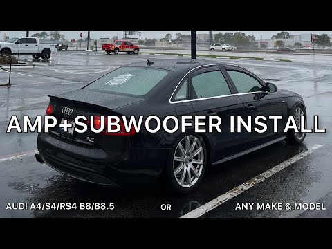 How to: Install an Amp & Subwoofer in your Audi or Any Make