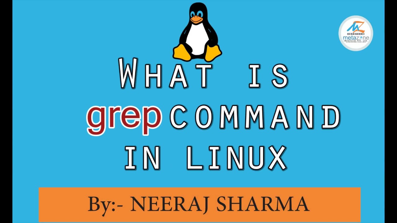 What is grep command in Linux - YouTube