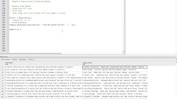 Using postgres regexp_replace to clean text data