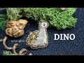 DINO * брошь из бисера | процесс создания * #DIY (70)