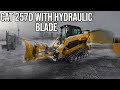 Plowing Deep Snow with Track Skid Steer [ULTRA 4K]