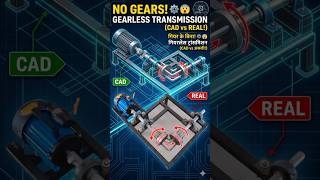 💥💥Power Transmission WITHOUT Gears! 😱 Gearless Mechanism ⚙️ #shorts #yantrapulse #viral
