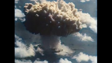 "Atom Bomb" (1955) atomic weapons testing Documentary [A.I. colorized]