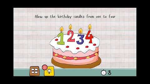 Logic Master 1 - Mind Twist Level 53 Solution | Blow up the birthday candles from one to four