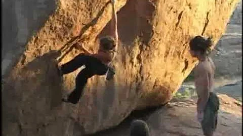 Katie Brown bouldering
