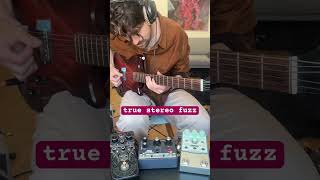 stereo chorus into two fuzz pedals @beetronicsfx #templodevices #baritoneguitar #fuzz #guitartone