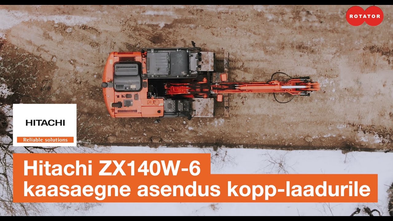 Hitachi ZX140W-6 ratasekskavaator Viimsis