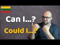 Lithuanian lessons for beginners - Can I and Could I