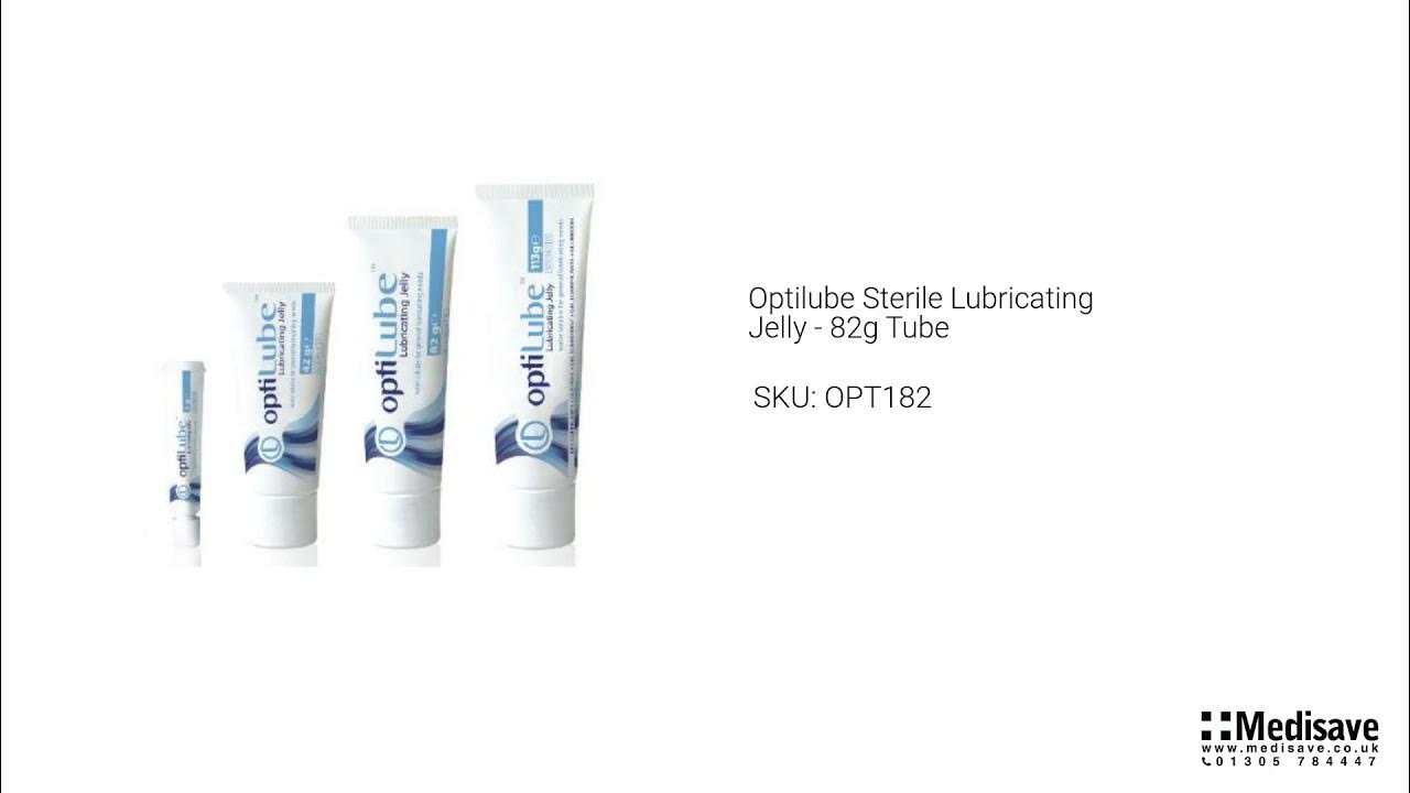 Optilube Sterile Lubricating Jelly 82g Tube OPT182 YouTube
