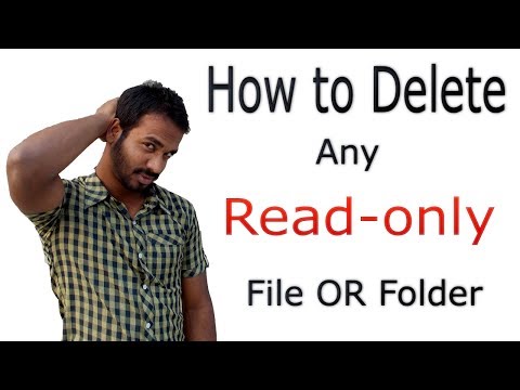 How to delete Read only file or folder