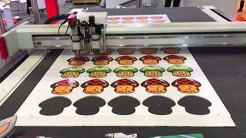 CCD Camera knife cutting/contour cutting machine for kt-board/foam board.