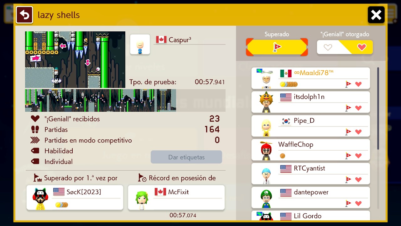[SMM2] lazy shells por Caspur³ (GG)