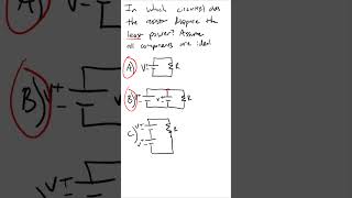 Which Resistor Dissipates the Least Power? (Circuit Short 27)