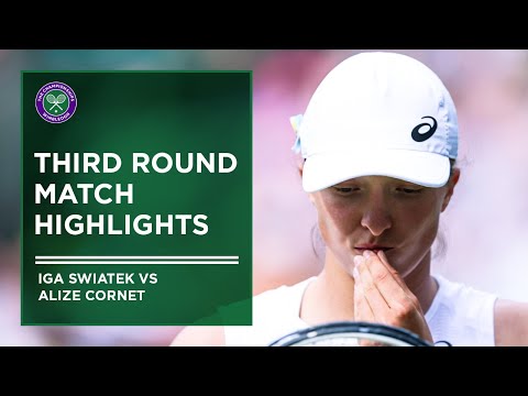 Iga Swiatek vs Alize Cornet | Match Highlights | Wimbledon 2022