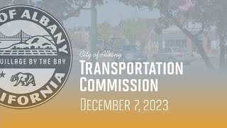 Transportation Commission - Dec. 7, 2023