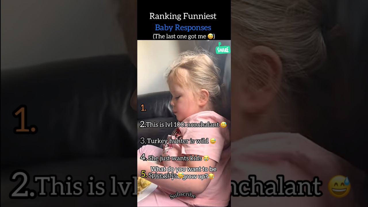 Ranking Funniest Baby Responses