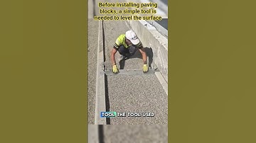 Before installing paving blocks, a simple tool is needed to level the surface #shorts #construction