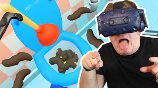 I WAS ATTACKED BY POO | Pipe Job VR