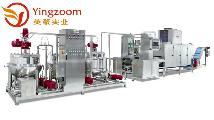 YINZOOM 80kg/h full automatic gummy candy production line jelly candy machine with factory price