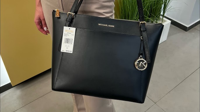 voyager large saffiano leather top zip tote