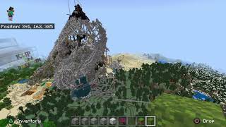 Minecraft massive mountain castles project phase 2 10/19