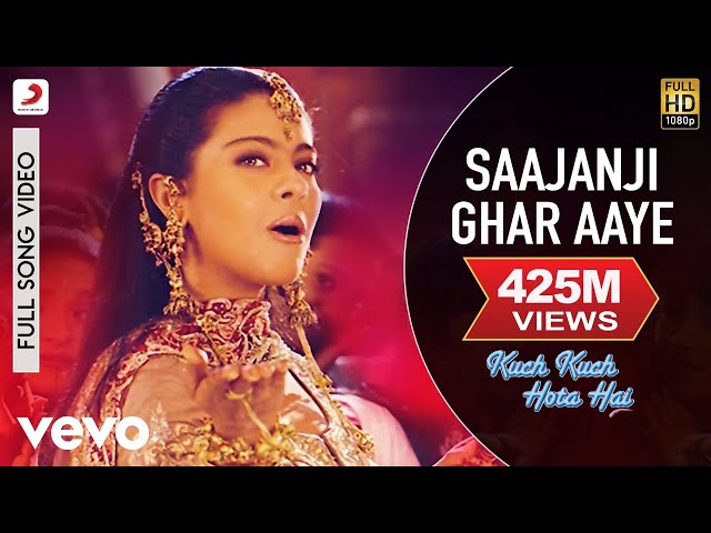 Watch Saajanji Ghar Aaye Full Video - Kuch Kuch Hota Hai|Shah Rukh Khan,Kajol|Alka Yagnik on YouTube.