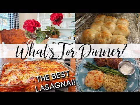WHAT'S FOR DINNER? | MAMA'S LASAGNA 🍅 , CRABCAKES 🦀 , CHEDDAR BAY BISCUITS 🧀 & MORE!
