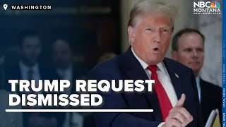 Trump request to dismiss classified documents prosecution dismissed by judge