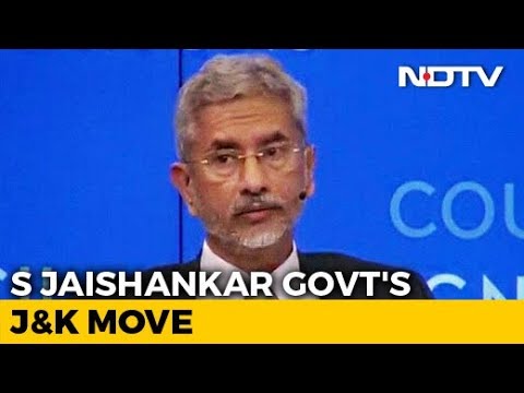 "Kashmir Was In A Mess Before August 5": S Jaishankar On Article 370 Move