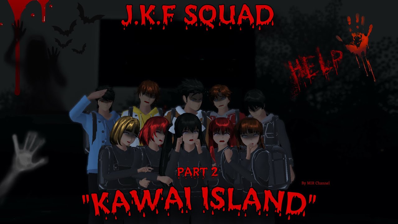 J.K.F (Jessica, Kevano & Friends) || PULAU KAWAI || Part 2 || Drama Sakura School Simulator ||
