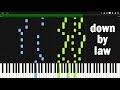 THE RAMPAGE - DOWN BY LAW (piano arrangement) [Fairy Tail OP 24]