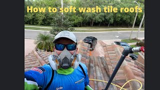 How to clean tile roofs with HOT BLEACH. screenshot 5