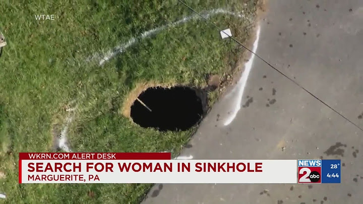 Search for missing woman in sinkhole underway in Pennsylvania