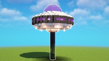 Minecraft UFO House Tutorial - How to Build a UFO Base in Minecraft 1.20