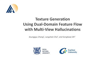 Texture Generation Using Dual-Domain Feature Flow with Multi-View Hallucinations [AAAI22]