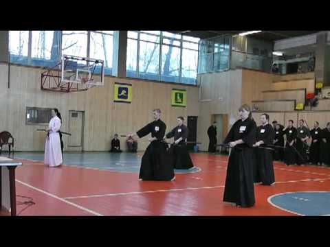 1st Russian Open Iaido Tournament, 1st dan grading (part 3), 4/03/2011 Moscow .mp4