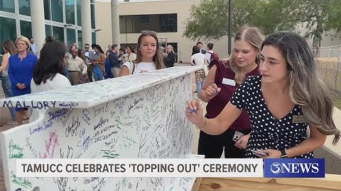 TAMU-CC celebrates "Topping Out" ceremony