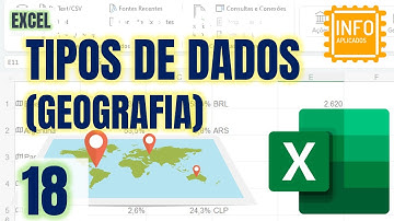 Tipos de dados: Geografia no Excel