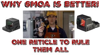 Why the 6 MOA Dot is the superior pistol dot reticle!