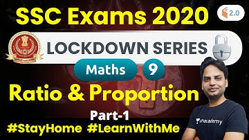 10:00 PM - SSC Exams 2020 | Maths by Suresh Sir | Ratio & Proportion (Part-1)