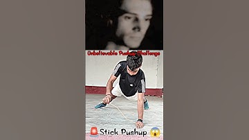 unbelievable pushup challenge 😱🚨| stick pushup challenge | hardest pushup #shorts #ytshorts