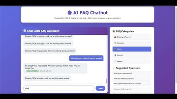 🚀 Building an AI-Powered FAQ Chatbot: NLP & Machine Learning Project Walkthrough